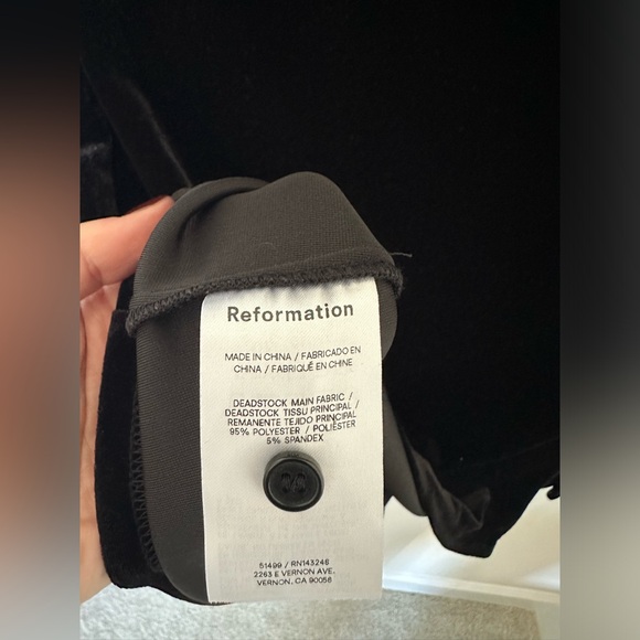 Reformation Velvet Dress - Picture 13 of 14